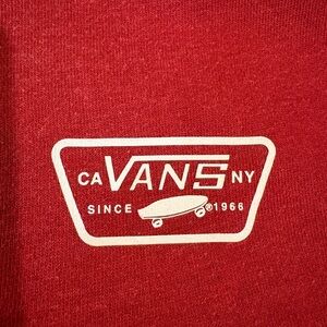 Vans Men's Bold Red Crewneck Hoodie